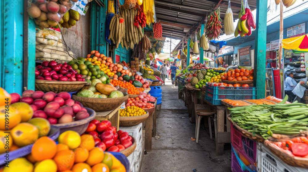 vegetables on market