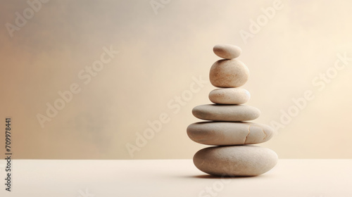 stack of zen stones 