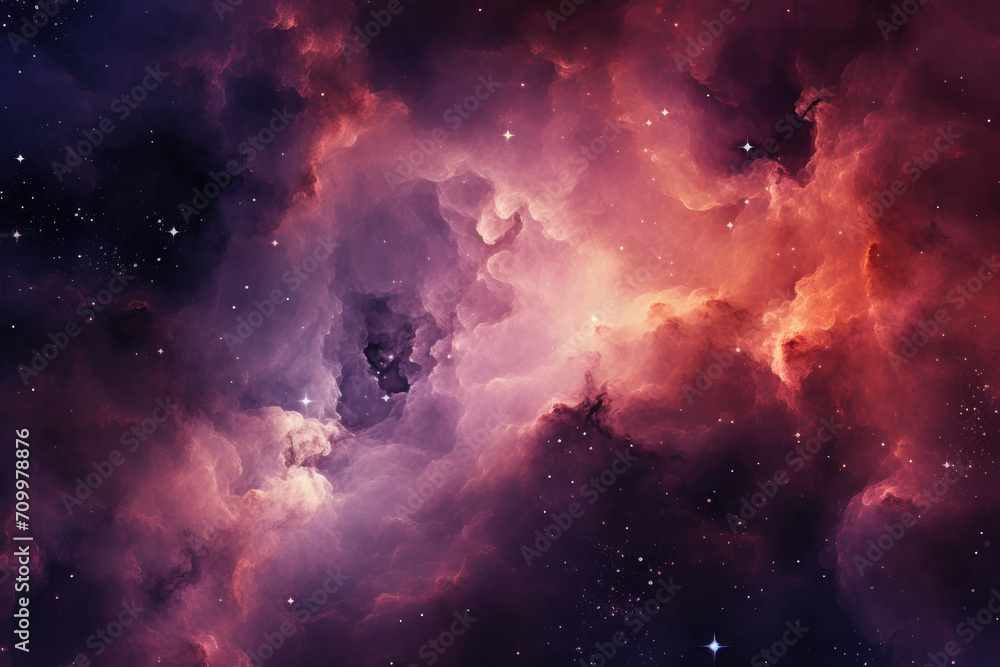 Colourful galaxy sky, galactic background