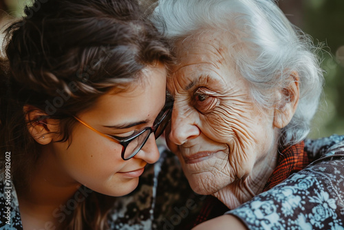 grandmother and granddaughter