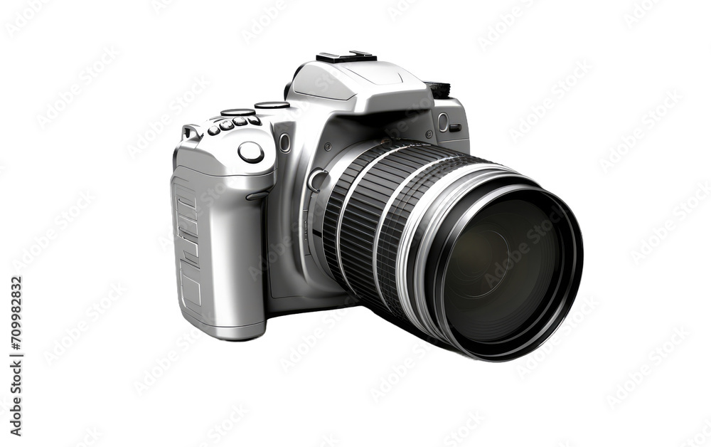 Digital Camera, 3D image of Digital Camera isolated on transparent background.