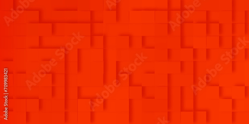 Photography Abstract red Square rectangle block pattern with squares, red stone square cubes texture, Red Grid Background with lines, Wallpaper effect 3d block style red geometric background for any design