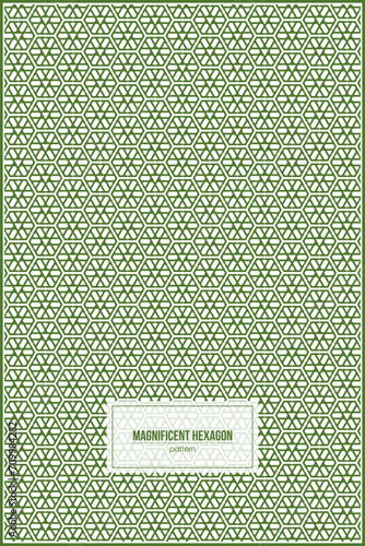 magnificent green hexagon pattern that resembles a sophisticated mini reactor
