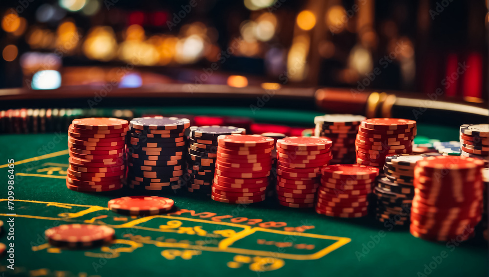Lots of casino chips background play Lots of casino chips background play