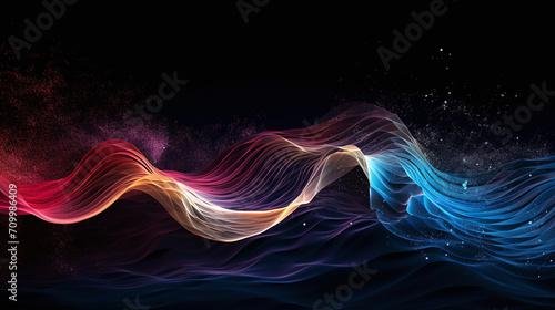 Abstract hi tech. Abstract digital background. Wave abstract liquid background. Fabric background. Gradient background. Ai 