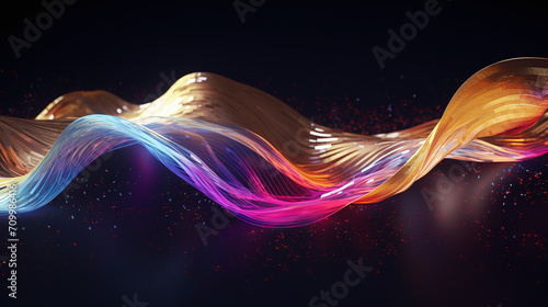 Abstract hi tech. Abstract digital background. Wave abstract liquid background. Fabric background. Gradient background. Ai	
