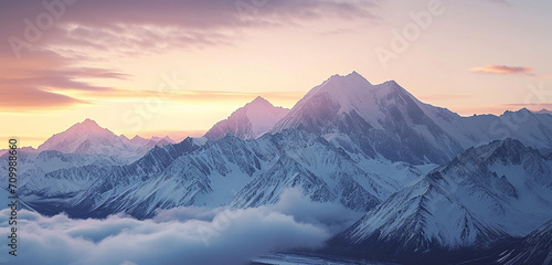 sunrise over the mountains