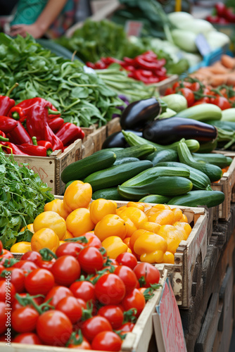 Fresh vegetables at the market