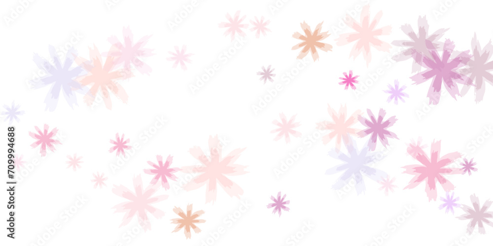 Falling cherry blooming flower parts vector.. Falling cherry blooming flower parts vector..