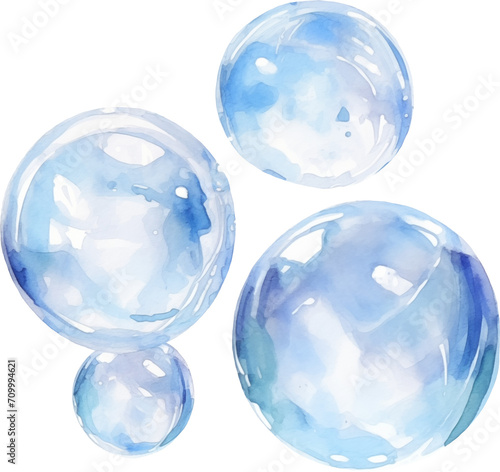 Wallpaper Mural Bubbles created with Generative AI technology Torontodigital.ca