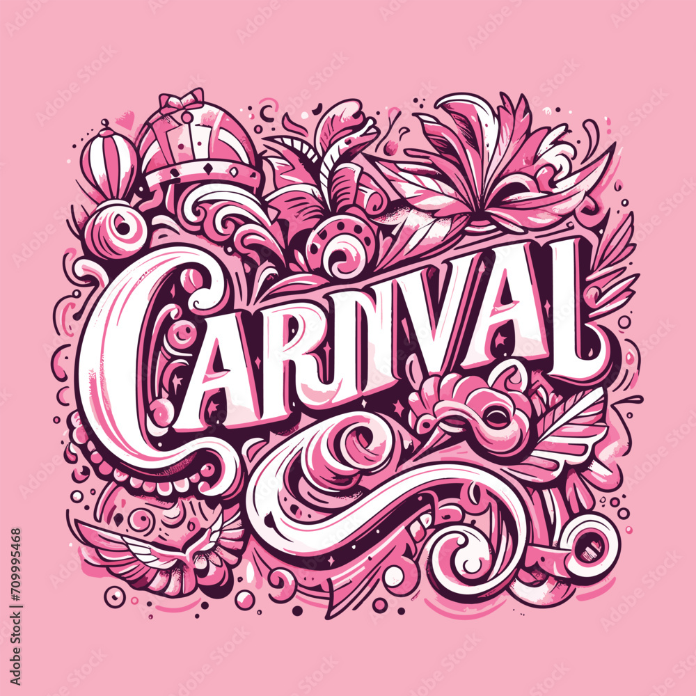 Free vector colorful carnival lettering