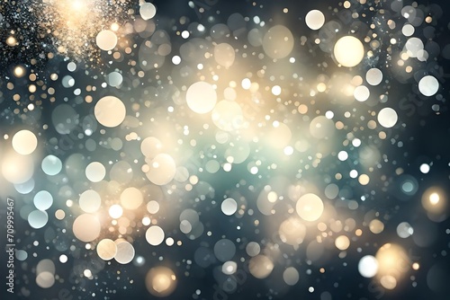 Bokeh background with light. Glitter and diamond dust, subtle tonal variations. AI generated 