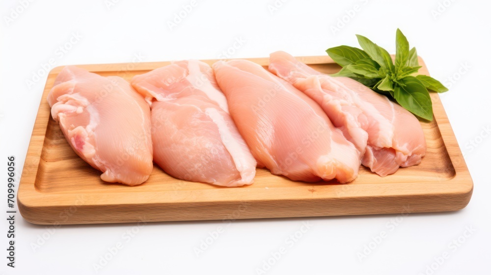 Raw chicken fresh meet portions on cutting board, uncooked food ingredient. Raw chicken fresh meet portions on cutting board, uncooked food ingredient.