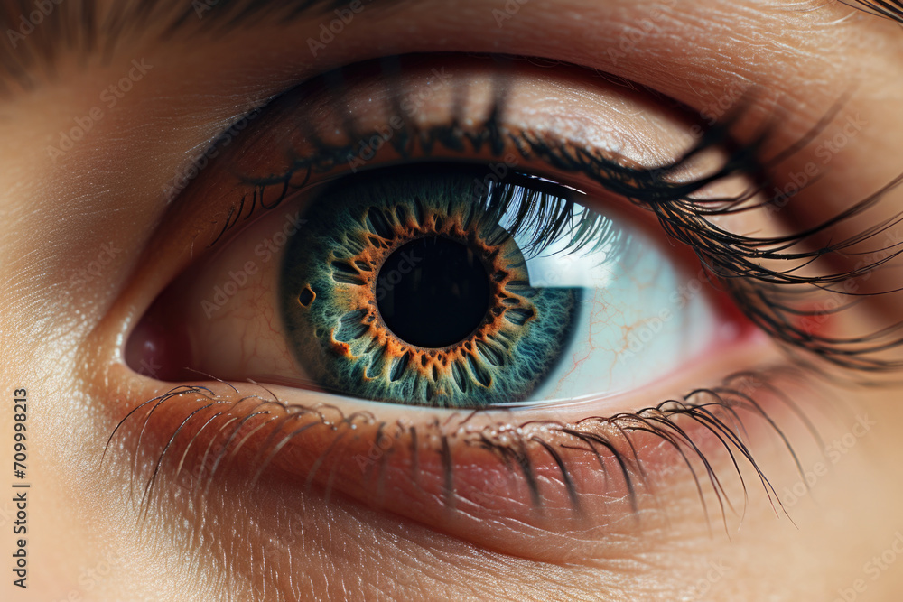 Fototapeta premium human eye close up concept