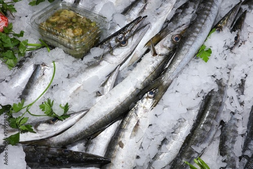 fish on ice  photo