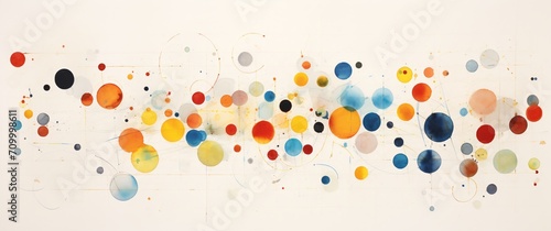 a series of dots