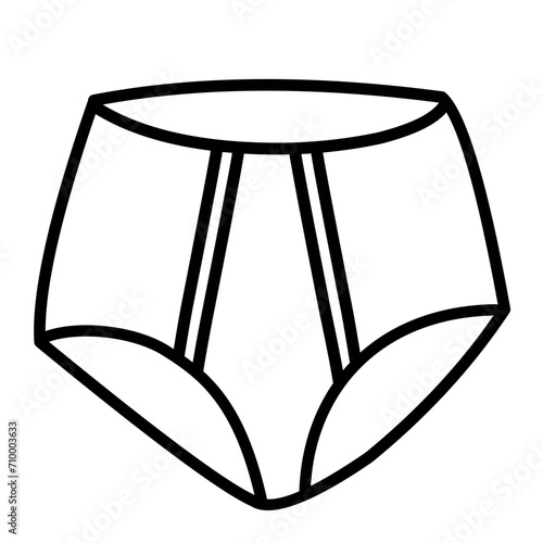 outline of women's panties