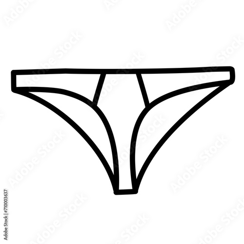 outline of women's panties