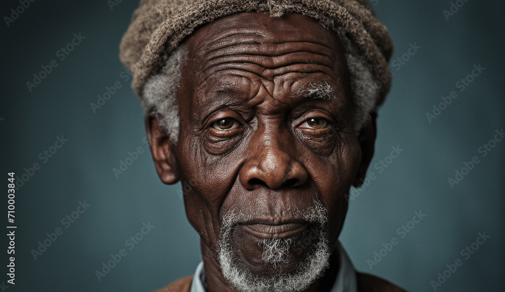 poor homeless man portrait, man with a sad look poor homeless man portrait, man with a sad look