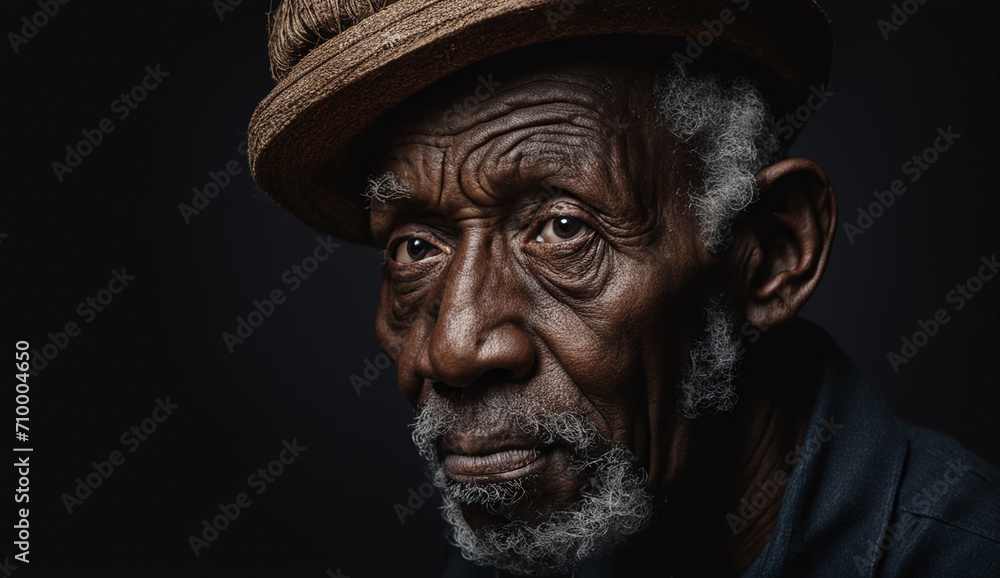 portrait of a senior old black african american man close-up , elderly man, grandpa portrait portrait of a senior old black african american man close-up , elderly man, grandpa portrait