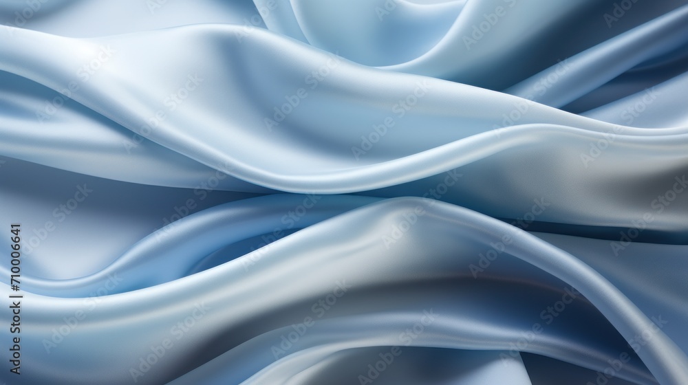Obraz premium Abstract blue background luxury cloth or liquid wave or wavy folds of grunge silk texture satin velvet material for luxurious elegant wallpaper design. High quality illustration
