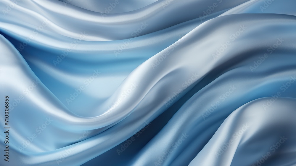 Obraz premium Abstract blue background luxury cloth or liquid wave or wavy folds of grunge silk texture satin velvet material for luxurious elegant wallpaper design. High quality illustration