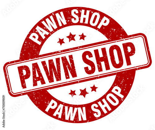 pawn shop stamp. pawn shop label. round grunge sign