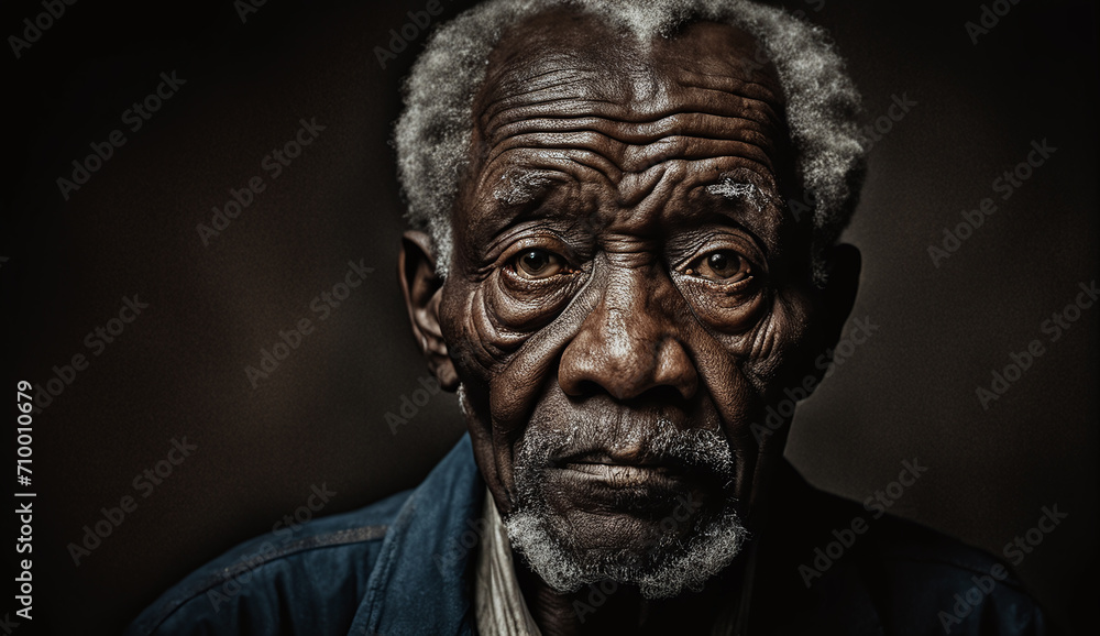 poor homeless man portrait, man with a sad look poor homeless man portrait, man with a sad look
