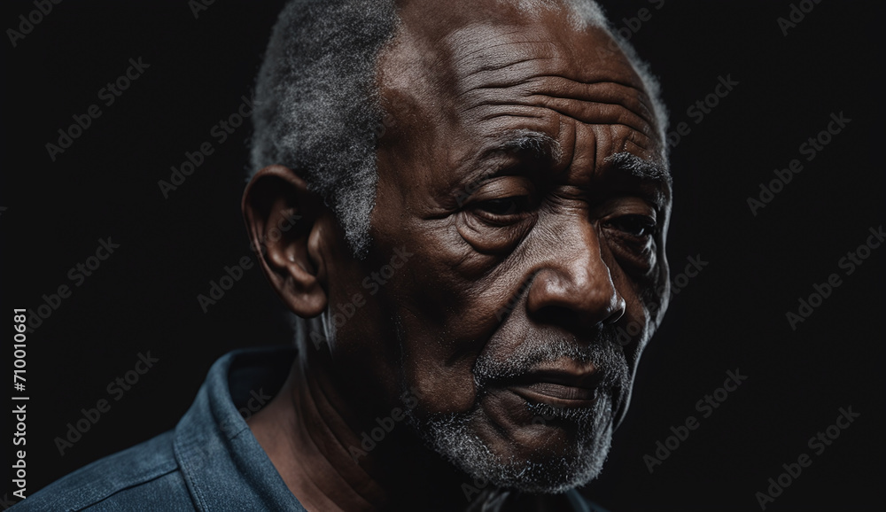 poor homeless man portrait, man with a sad look poor homeless man portrait, man with a sad look
