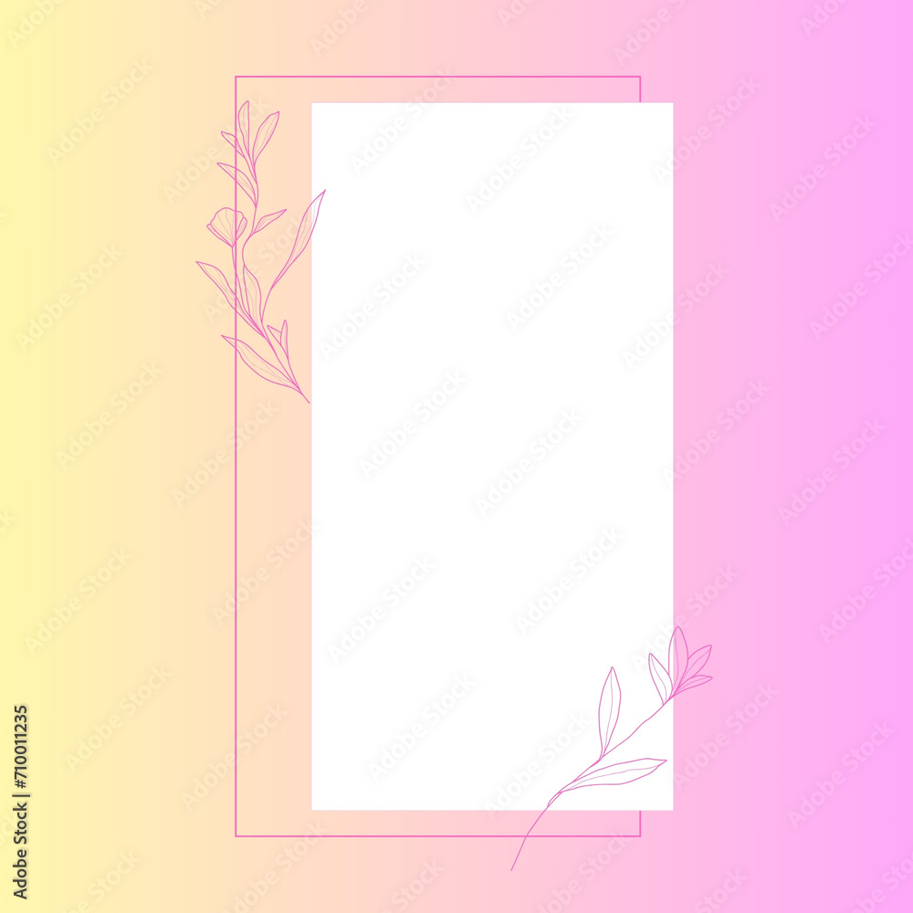 Flowers frame background Flowers frame background