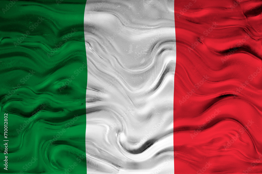 National Flag of Italy. Background  with flag  of Italy.