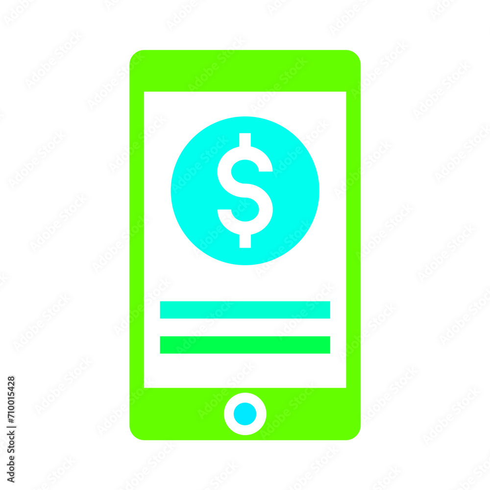 Financial Mobile App Icon Financial Mobile App Icon