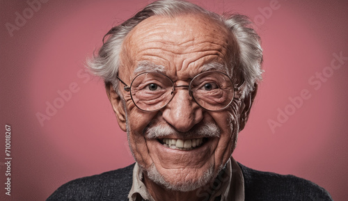 portrait of a senior man close-up , elderly man, grandpa portrait