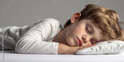 baby sleeping on a pillow Generative AI