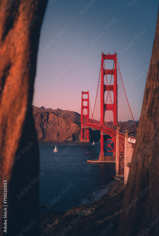 Golden Gate Bridge Sailboat
