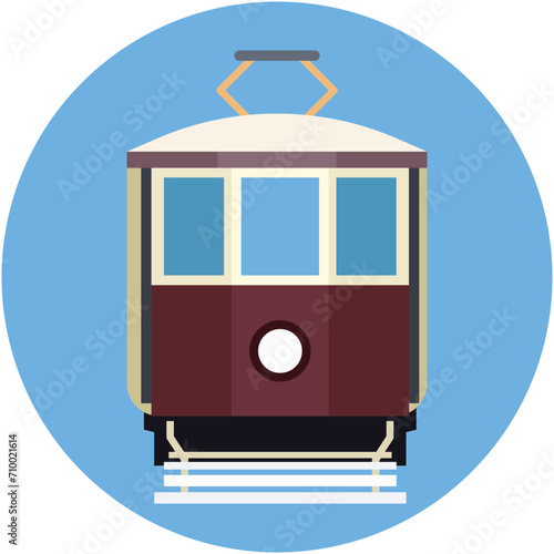 Tram Vector Icon
