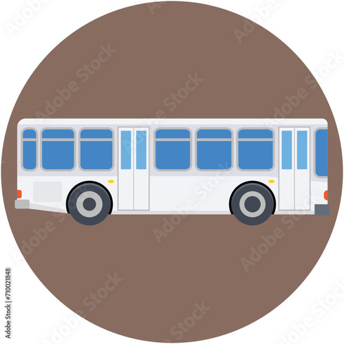 Tour Bus Vector Icon