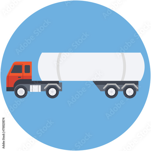 Fuel Truck Vector Icon