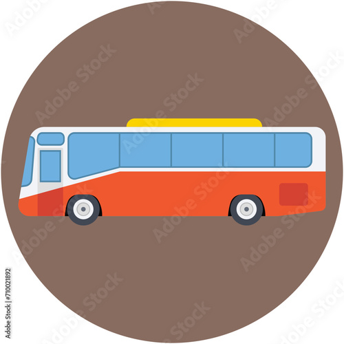 Tour Bus Vector Icon