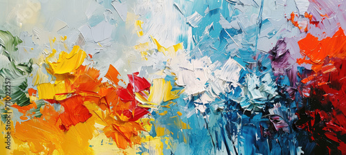 Expressive Palette  Wall Art with Vibrant Strokes