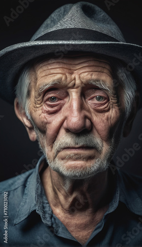 portrait of a senior man close-up   elderly man  grandpa portrait