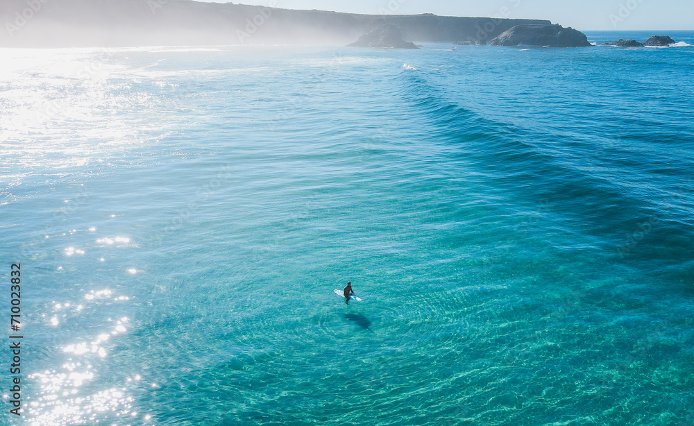 Surfer in Ocean California