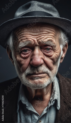 portrait of a senior old man