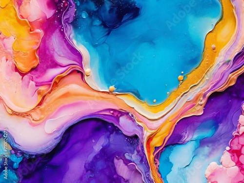 Abstract colorful marble patterned texture background ai image 