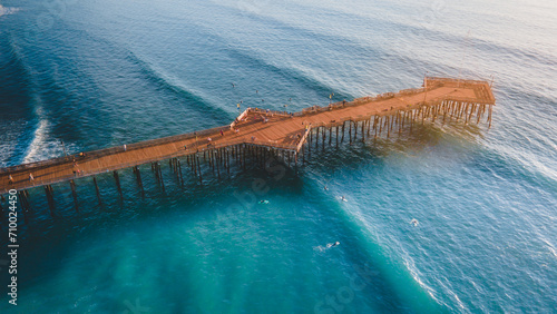 Obraz na płótnie Pismo Pier Drone w salonie