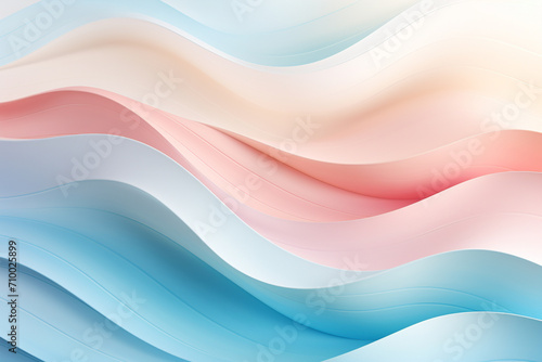 Abstract waves in tranquil pastels, creating a calming backdrop for presentations on mindfulness and meditation. © Anastasia