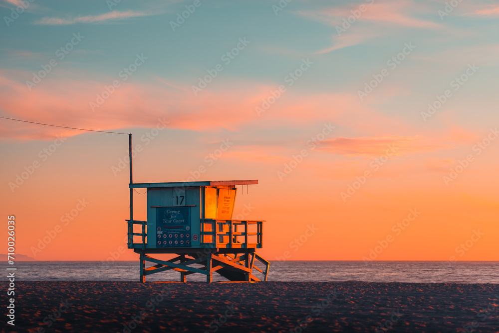 Santa Monica California Lifeguard Tower