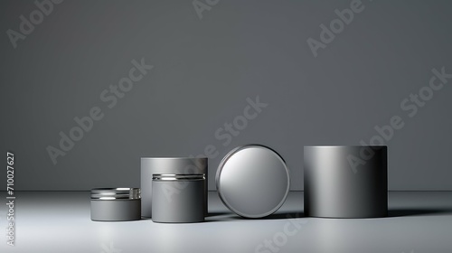 sleek gray product background illustration industrial versatile, contemporary chic, elegant sophisticated sleek gray product background