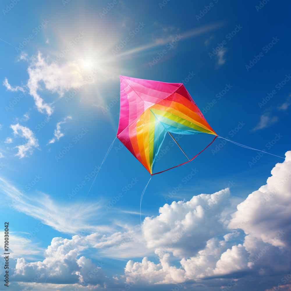 flying a kite in the sky flying a kite in the sky