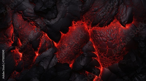 Red lava texture background. Natural disaster, volcanic eruption.